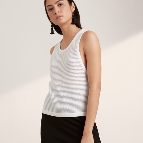 Aritzia Babaton Alrik Knit Top White Size XS - Picture 4 of 16